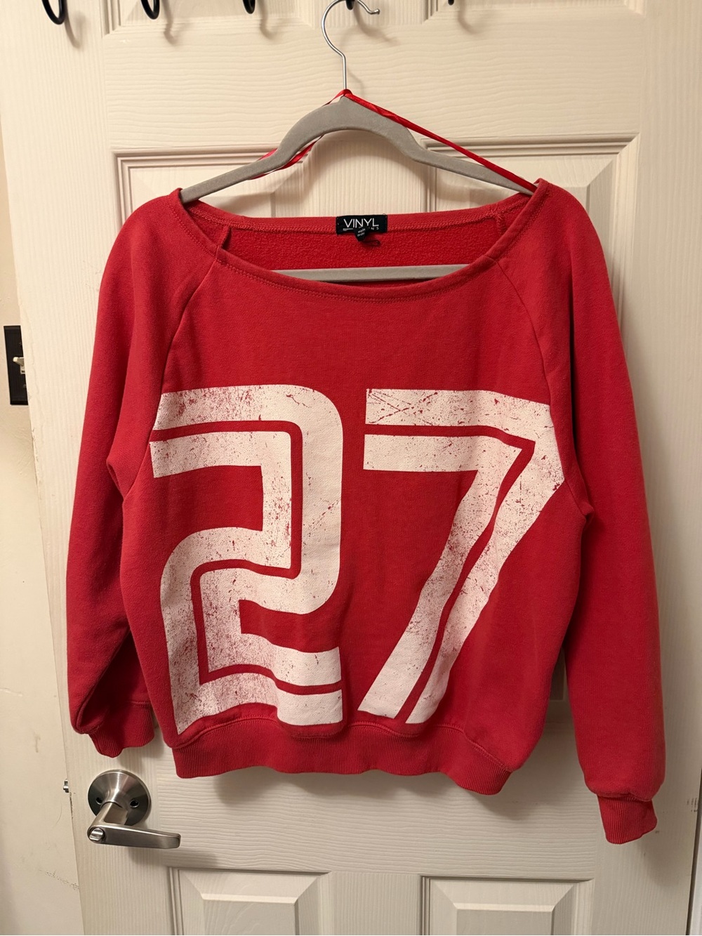 Red Women's Graphic Sweatshirt - '27'